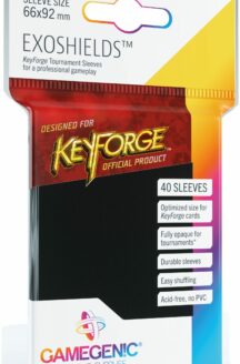 Miniatura del prodotto KeyForge Exoshields Tournament Sleeves Nero